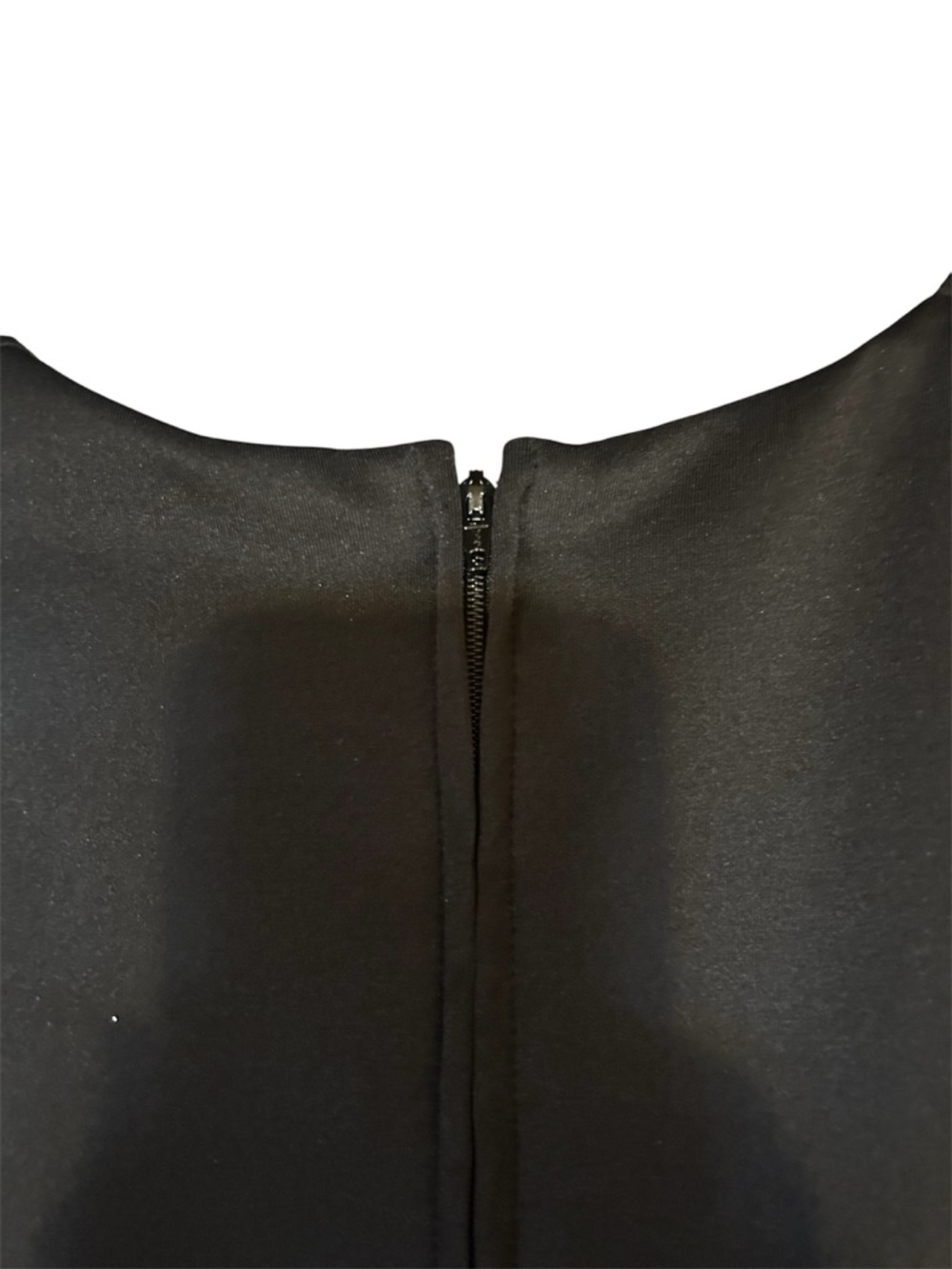 Bisou Bisou Black Pleated V-Detail Sleeveless Mini Dress size 12 - Picture 5 of 6